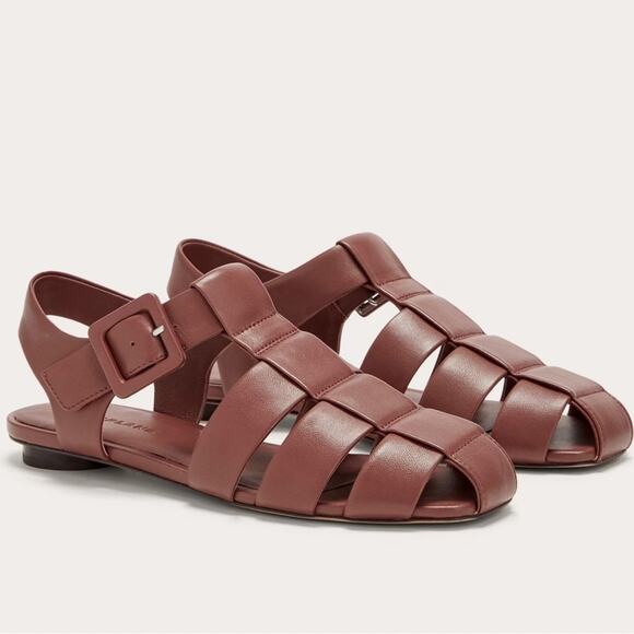 Everlane The Day Fisherman Sandal Rum Brown Leather Size 8 New Without Box - Picture 8 of 8